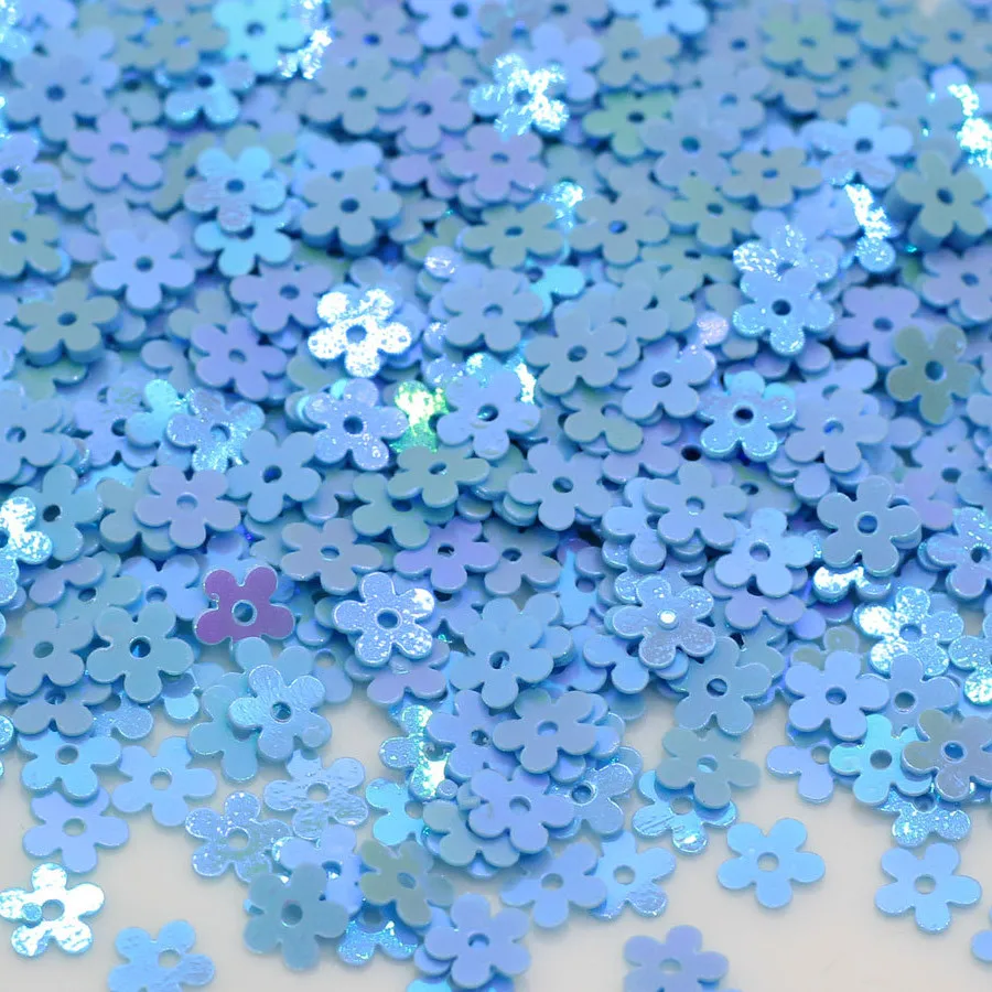 CX/5 mm Flower/20 grams Sequins PVC Flat for DIY Card Making Craft Color Collection