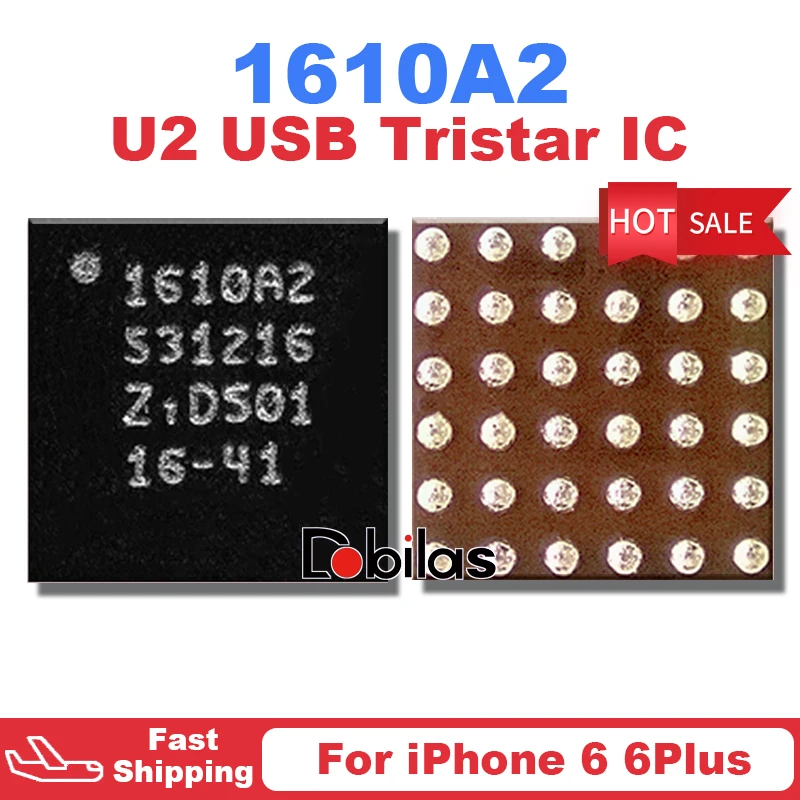 

5Pcs/Lot 1610A2 U1700 For iPhone 6 6Plus 6G U2 USB Tristar Charger Charging IC Integrated Circuits Replacement Part Chip Chipset