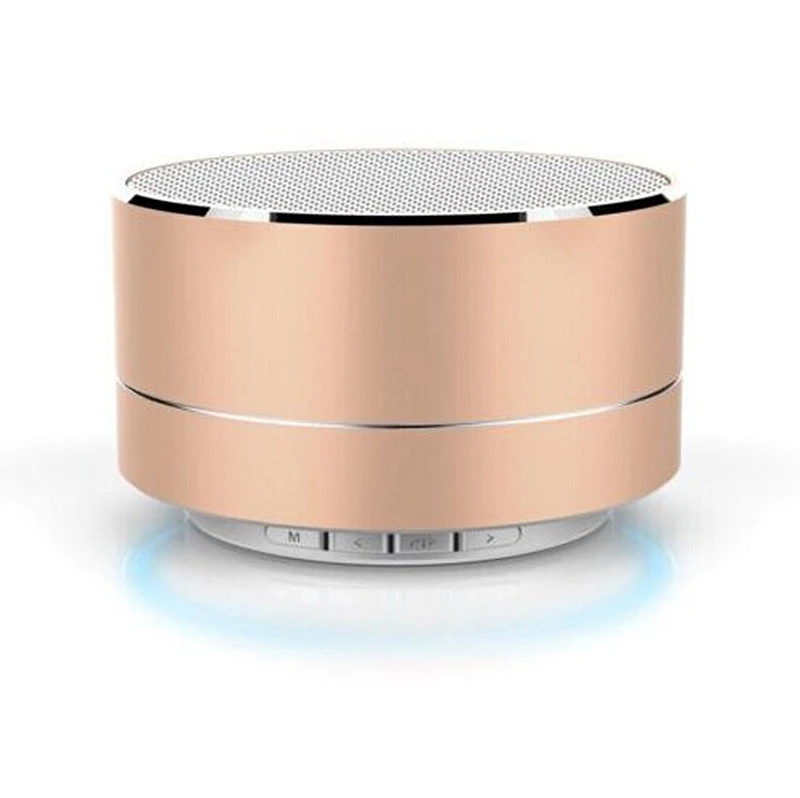Gold Новейший A10 мини usb портативный сабвуфер стерео mp3 Bluetooth аудио плеер для мобильных телефонов - Цвет: Gold