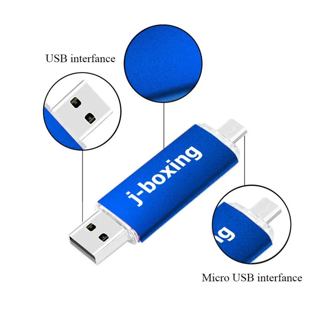 USB флеш накопитель J boxing 10 шт. 8 ГБ 16 накопители Android OTG 32 64 для смартфона с двумя