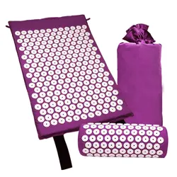 Массажный коврик для акупрессуры с подушкой для снятия стресса/боли/снятия напряжения для расслабления тела