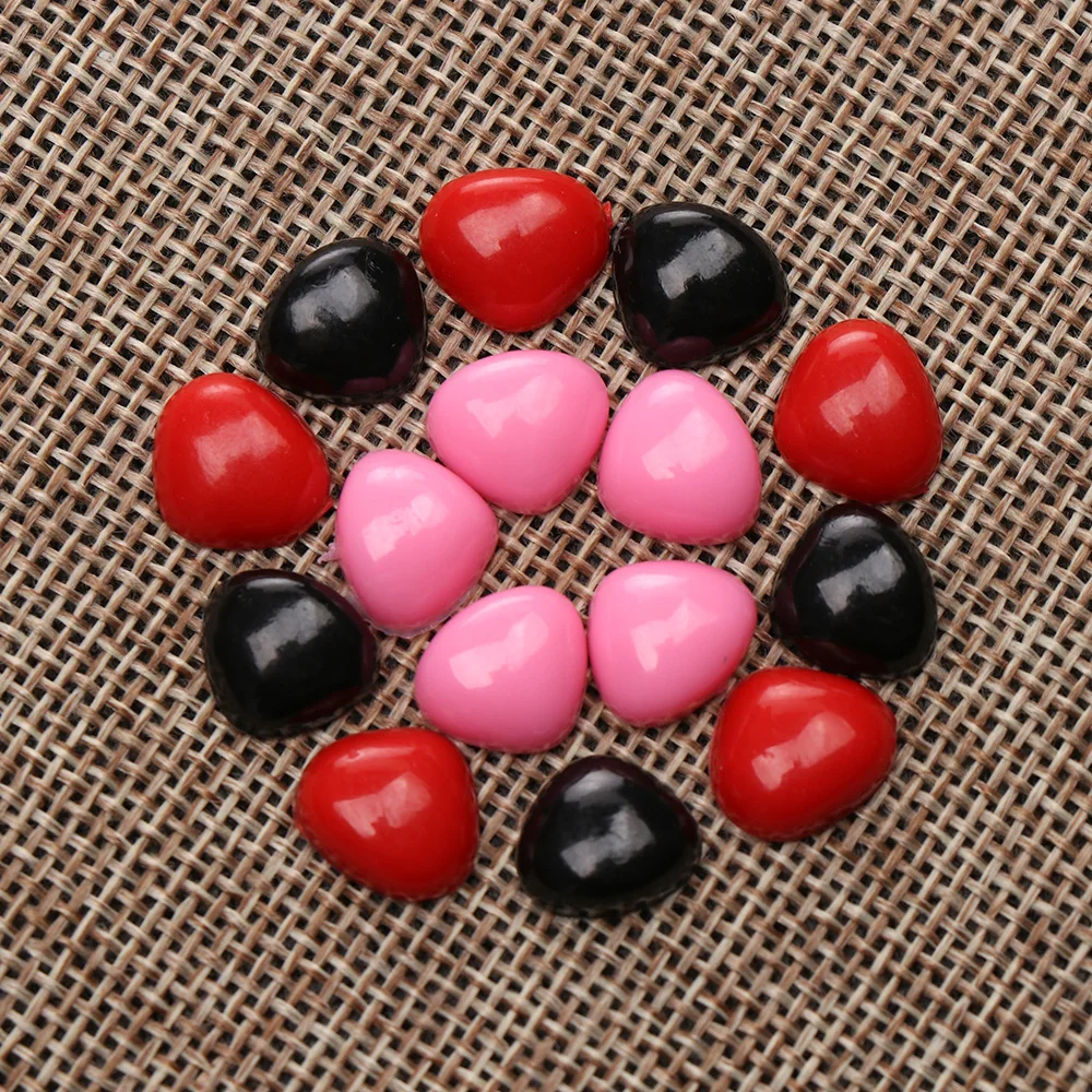 Triangle Safety Noses 100Pcs/Bag for Doll Toys Bear Plastic Buttons Multicolor Doll Nose Crafts Making Puppet Toy Accessories