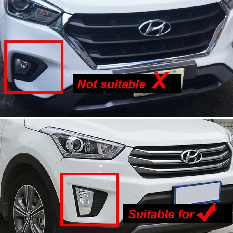 Vtear для хендай крета Hyundai creta ix25 аксессуары передних и задних противотуманных фар