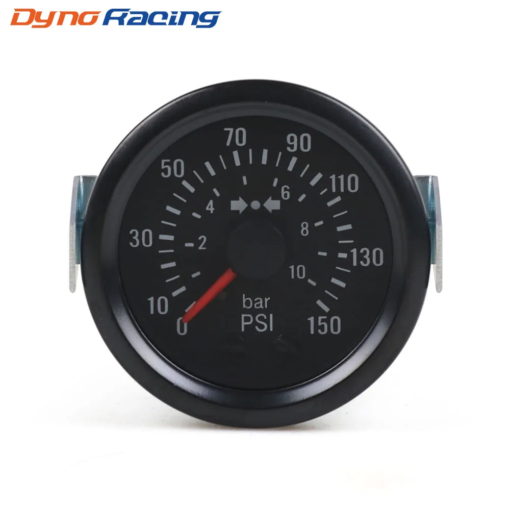 

2" 52mm Mechanical Barometer 0-10 Bar/0-150PSI Air Pressure 12V Press Gauge Yellow Light Car Meter With Sensor NPT1/8