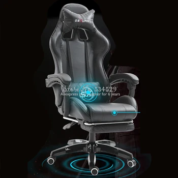 

25%Adjustable Height Internet Cafe LOL WCG with Armrest Racing Gaming Chair Nylon Feet Rotatable Office Gaming Computer Chair