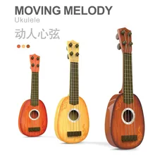 Воспроизведение музыки модель мини мужчины и женщины ребенок Дети Маленькая гитара игрушка укулеле музыкальный Instru мужчины t фортепиано