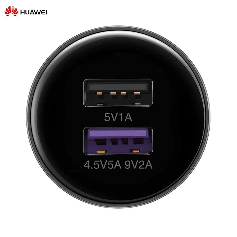 Автомобильное зарядное устройство huawei 22 Вт SuperCharge, автомобильное зарядное устройство для мобильного телефона, двойная защита USB для huawei mate 20 Pro Honor P20