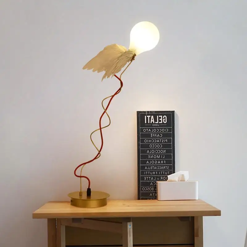 

Nordic Style Angel LED Table Lamp Bedroom desk lamp Bedside Decor Lights & Lighting Study Room desk light Design Table Lights