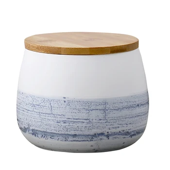 

1 Pc Ceramic Jar Tank Design Practical Candy Container for Storage