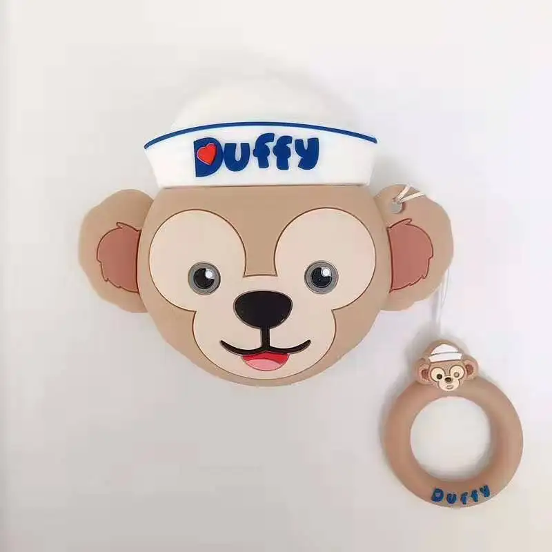 3D милый мультфильм Duffy может Медведь силиконовый чехол для Apple Airpods 1 2 Беспроводные наушники пара покрытие с медведем зарядная коробка