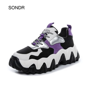 

Winter New Shoes Women Platform Sneakers Real Leather Fashion Brand Ladies Chunky footware with Fur Female Warm zapatos de mujer