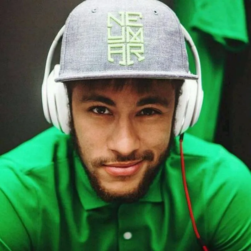 Новая мужская бейсбольная кепка Wo для мужчин s Neymar JR njr Бразилия кепки в стиле хип-хоп кожаная Солнцезащитная бейсболка Шляпы Регулируемая Мужская шляпа - Цвет: NJR gray