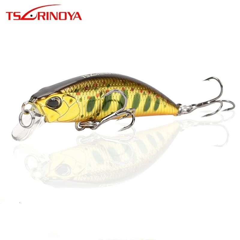 TSURINOYA DW63 50 мм 5g тонущий гольян жесткая приманка для рыбалки мини Гольян тройной