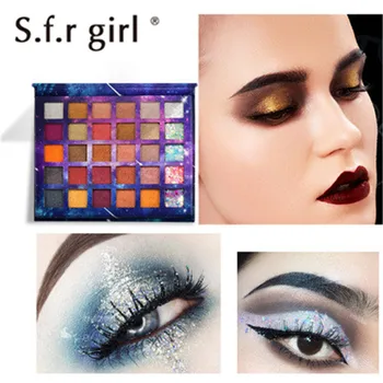 

30 Color Nude Shining Eyeshadow Pearlescent Makeup Glitter Pigment Smoky Eye Shadow Pallete Waterproof Cosmetics Eye Shadow