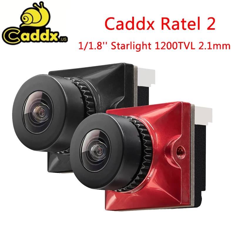 

Caddx Ratel 2 1/1.8'' Starlight 1200TVL 19*19mm 2.1mm NTSC PAL 16:9 4:3 Switchable Super WDR FPV Micro Camera for FPV Racing