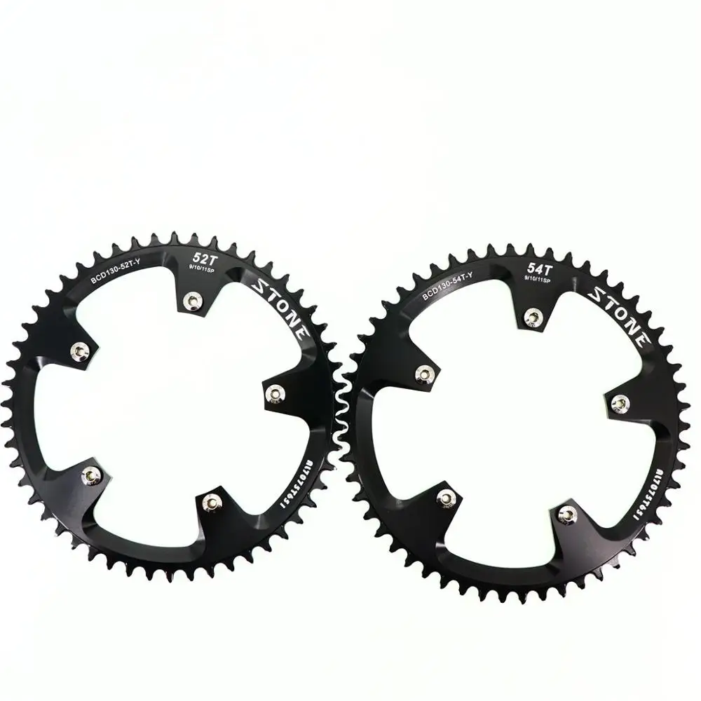 Каменная цепь 130 BCD для sram Красный для shimano 5700 6700 Овальный Круглый 38 40 42 44 46 48 52 58T 60T шоссейная велосипедная цепь 130bcd
