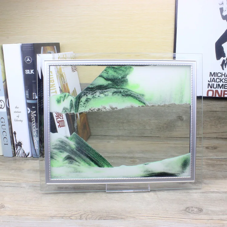 Creatieve geschenken glas ambachtelijke Micro dynamische art landschap artikelen voor zandloper drijfzand schilderen decoratie