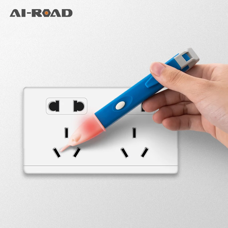 1pcs 90-1000V Electric Indicator Socket Wall AC Power Voltage Detector Sensor Tester Pen LED Light Indicator Measuring HandTool
