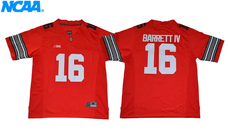 Новое поступление высокое качество J.T Barrett#16 футболка колледжа Джерси S-XXXL - Цвет: 15