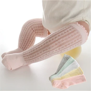 

Breathable Cotton Princess Mesh Socks Children Knee High Long Soft Socks White Pink Gray Baby Girls Kids Toddler Spring Summer