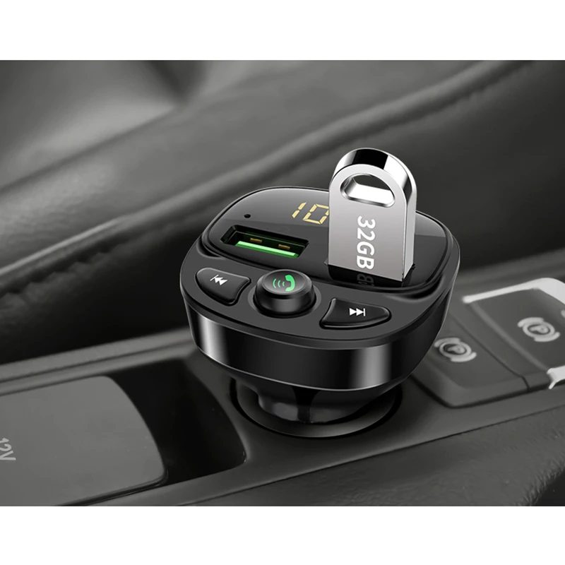 Bluetooth Mp3 2 usb порта зарядное устройство адаптер автомобильный Bluetooth MP3-плеер с u-диском и TF картой музыкальный дисплей Автомобильный комплект цифровой экран