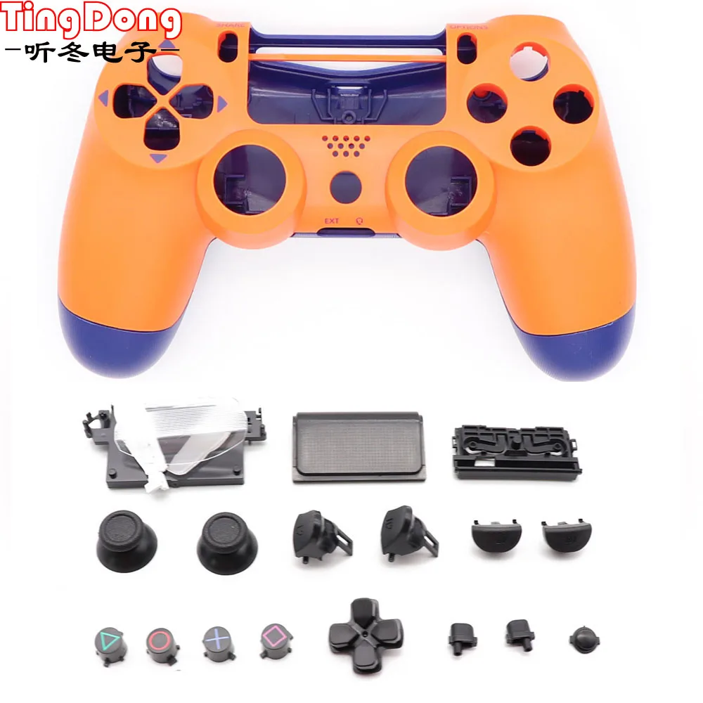 Сменный передний Оранжевый задний синий чехол Корпус оболочка для Playstation 4 PS4 pro 4,0 Gen 2th V2 JDM-040 JDS 040 контроллер