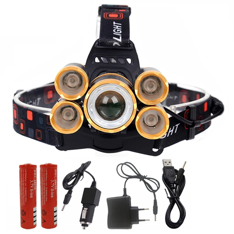 B Litwod Z20 CREE светодиодный XM-L T6 налобный фонарь Головной фонарь фонарик 20000 люмен масштабируемый перезаряжаемый аккумулятор 18650 - Испускаемый цвет: B