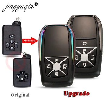 Jinyuqin Sostituzione di Aggiornamento Borsette Smart Chiave A Distanza Caso Fob 4/5 Bottoni Per Toyota Previa Alphard Prius Con Inserto Lama
