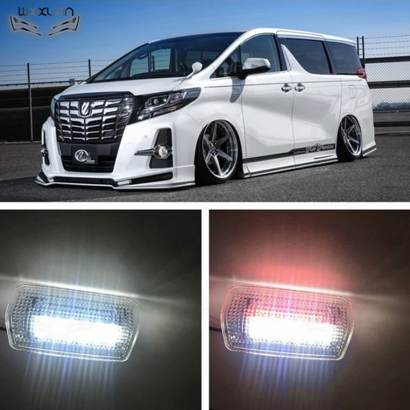 

Newest 2Pcs For Toyota Alphard vellfire Estima prius Welcome Lamp Laser Projector Car LED Door Warning Light for toyota