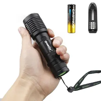 

1x Focus 7000 Lumens 5 Modes T6 LED 18650 Flashlight Torch Lamp Zoomable +battery+Charger