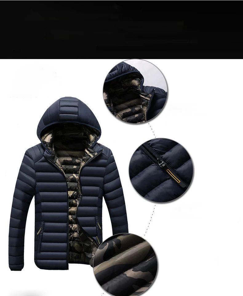 Мужская зимняя куртка, мужские куртки и пальто, толстовка с капюшоном, приталенная хлопковая толстовка, камуфляжная повседневная одежда, Прямая поставка