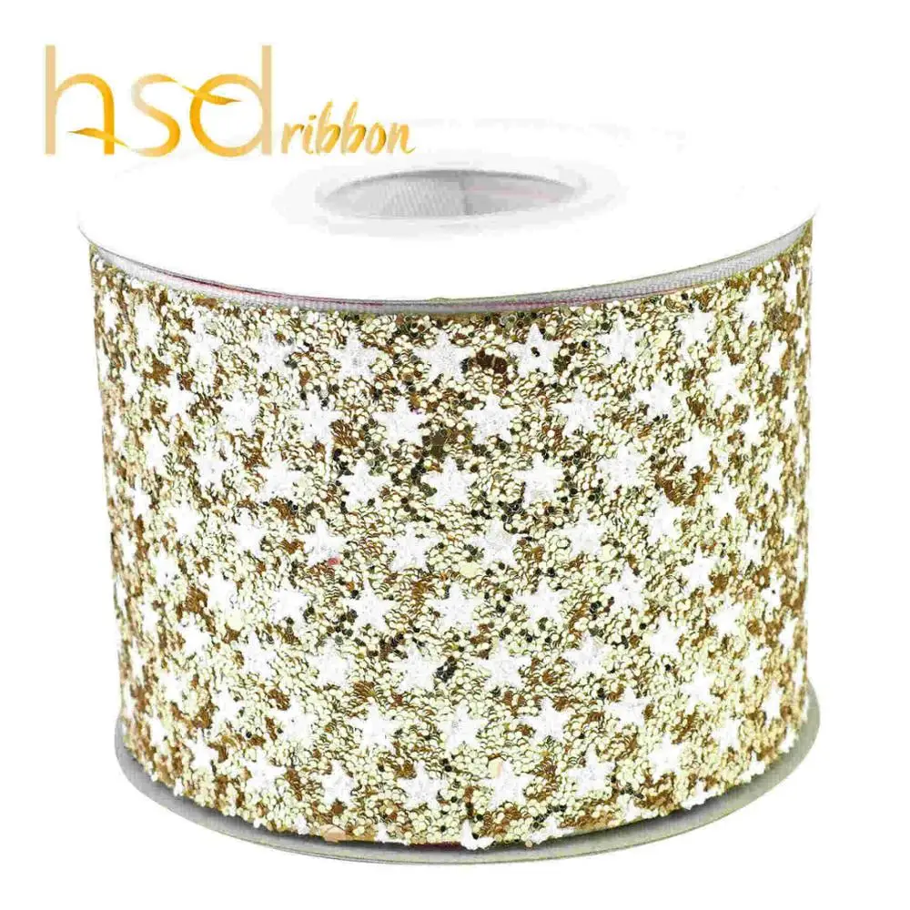 HSDRibbon 75 мм 3 дюйма красочные блестящие массивные блестящие кожаные ленты, вырезанные по двору DIY Hairbow аксессуары 20 ярдов/рулон - Цвет: 08
