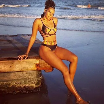 Alternative view of Woma Dashiki High Waist Swim Wear