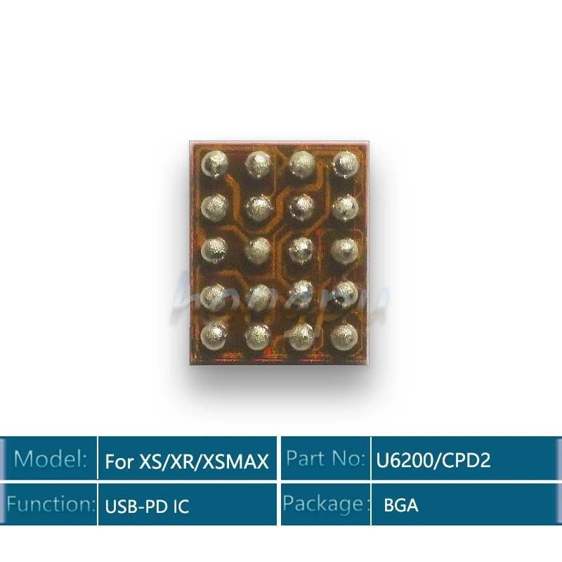 10 шт./лот U6200 CPD2 104E для iPhone XS/XR/XSMAX быстрое зарядное устройство IC чип быстрой зарядки CPD2 CG8740AAT USB-PD