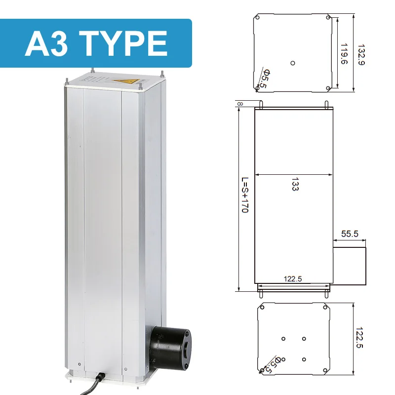 5000N Electric lifting column aluminum elevator 500kg lifter Precision lift platform table telescopic column Linear actuator