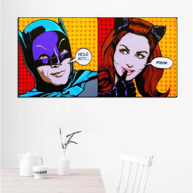 Roy Lichtenstein Поп-Арт холст живописная абстрактная картина для жизни комнатные настенные картины большой размер Холст рисунки без рамки - Цвет: Цвет: желтый