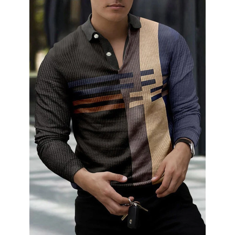 Camisas para hombre, Polo, informal, para oficina negocios|Camisas informales| AliExpress