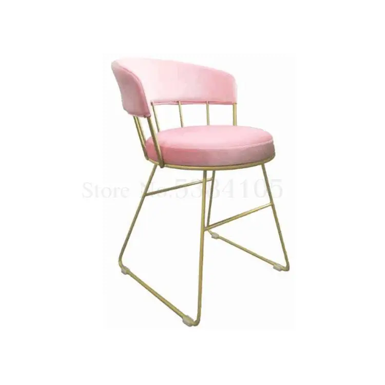 Современный простой обеденный стул в скандинавском стиле с красной железной сеткой И кофейным молочным чайным магазином, семейный ресторан, компьютерный стул для отдыха