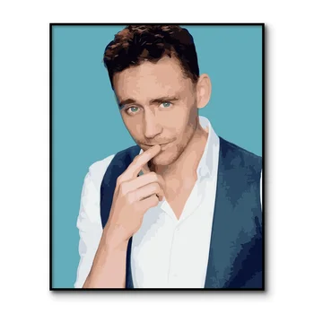 

Tom Hiddleston Painting by Numbers Loki Paint by Number for adults Picture by Number Canvas Modular Picture