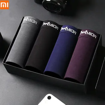 

4pcs/lot Men's Underwear Modal Soild Color Plus Size Boxer Shorts Men Breather Cotton Panties Boxershorts Man Underpants L - 4XL