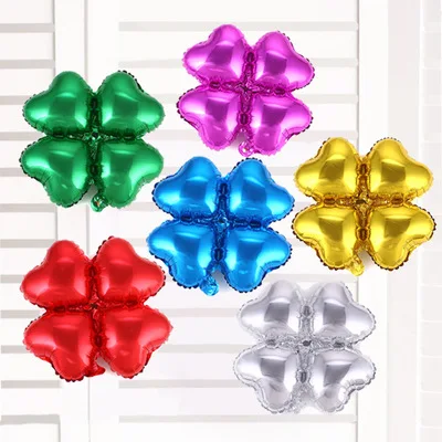 

Opening celebration activities foil balloons heart-shaped balloon wedding arch clovers aluminum film decorative balloons