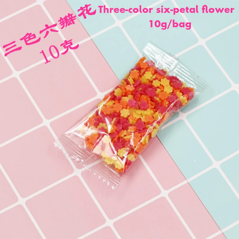 10g-sanliuhua 10 г бусины для слаймов, мягкая глина, шоколадные аксессуары для украшения торта, DIY аксессуары для моделирования, еда, игровой набор, игрушки для детей,слайм добавки для слаймов слаймы клей для слаймов шармики для - Цвет: 10g-sanliuhua