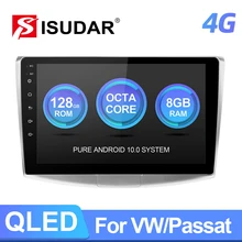 ISUDAR T72 אנדרואיד 10.0 רכב רדיו עבור פולקסווגן/פולקסווגן/פאסאט B7 B6 CC DVD נגן מולטימדיה אודיו RAM 8GB ROM 128G DSP FM לא 2DIN