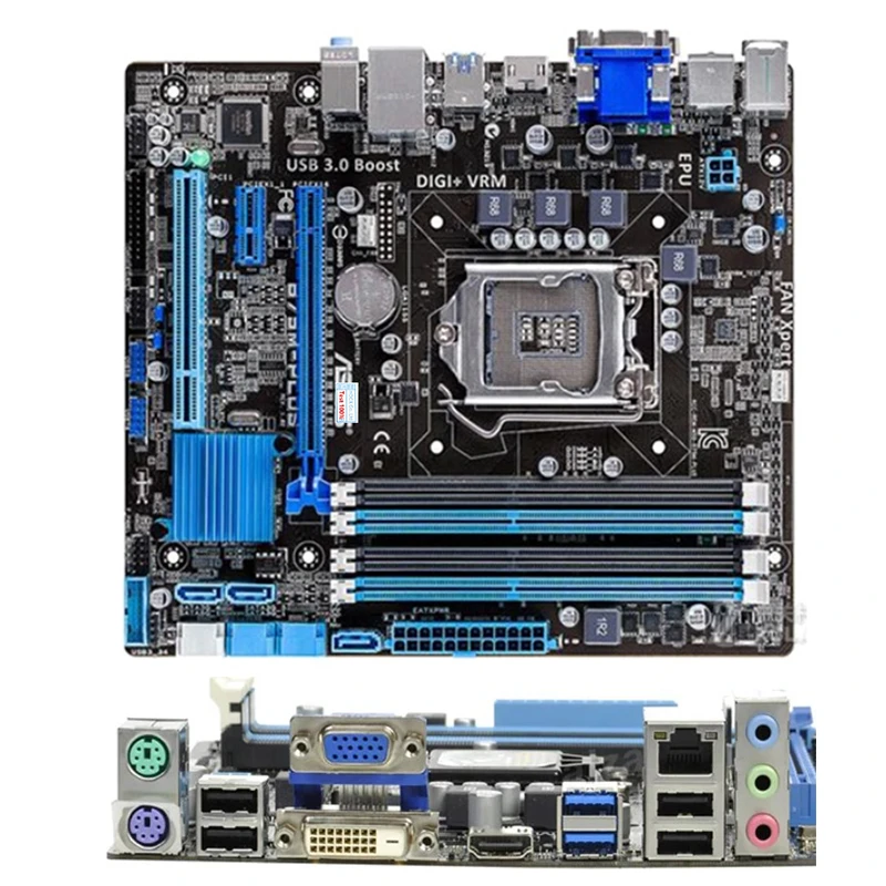 best pc motherboard for music production For ASUS B75M-PLUS Computer USB3.0 SATAIII Motherboard LGA 1155 DDR3 B75 B75M Desktop Mainboard Used gaming pc best motherboard