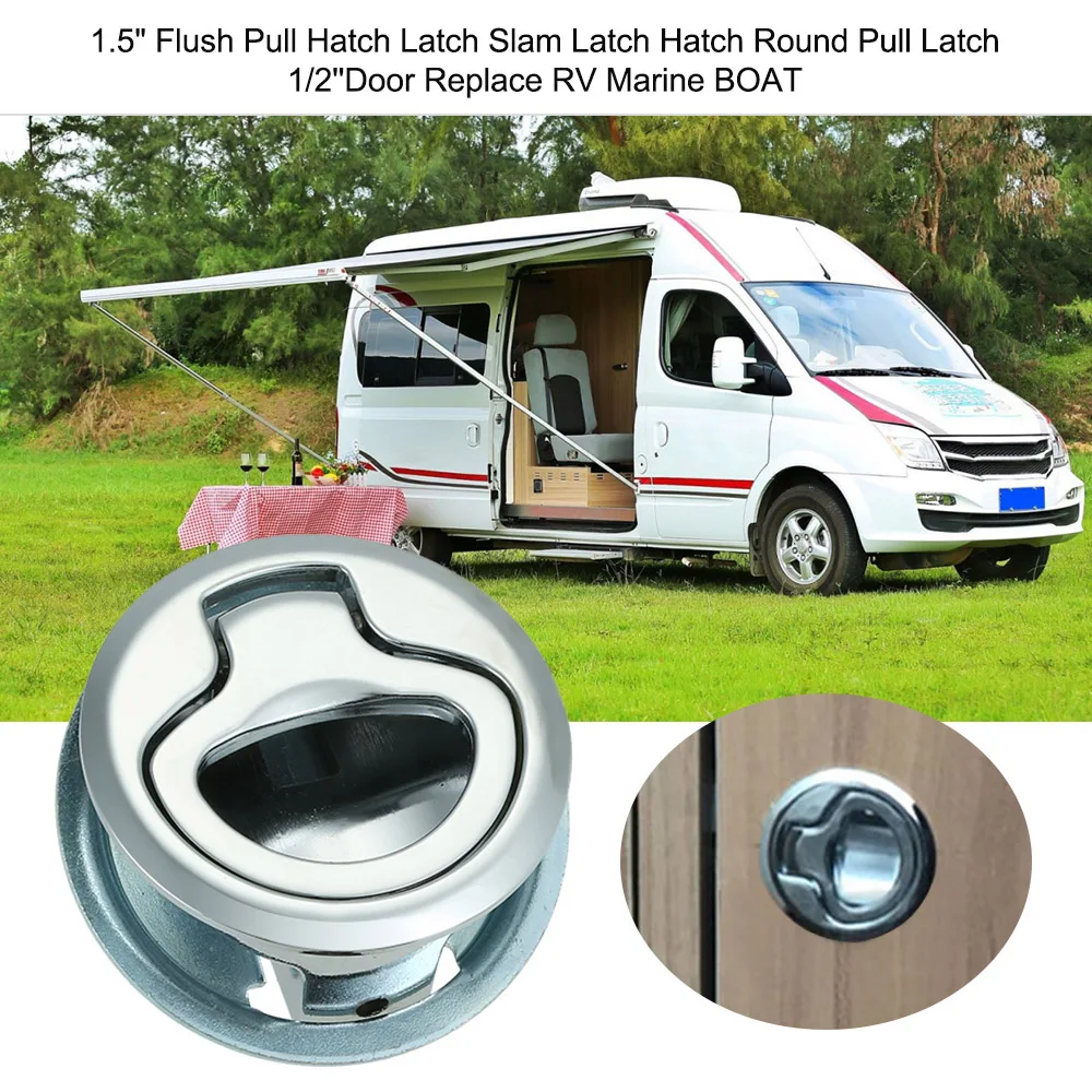 Flush Pull Slam Latch Hatch with Lock 1/1.5 Inch Door for RV Marine Boat Suitable replacement Southco M1-43 | Автомобили и