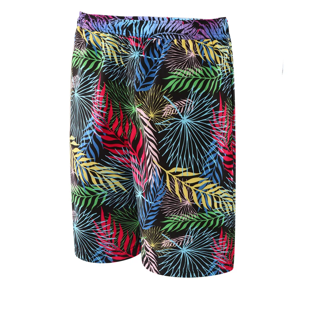 

MEN'S Beach Pants Elastic Waist Beach Shorts Autumn New Style Harajuku Wind Multi-color Leaves Beach Shorts Sk0013