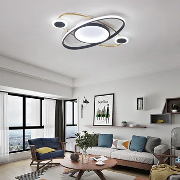 

2020 Hot Seller Elegant Ceiling Lights Personalized Gold/White/Black Creative Bedroom Home Deco Dimmable Ceiling Lamp Fixtures