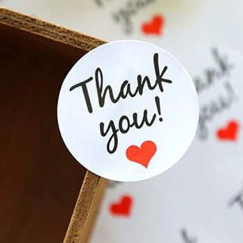 

120Pcs Thank You Packaging Sealing Label Kraft Sticker Baking DIY Gift Stickers