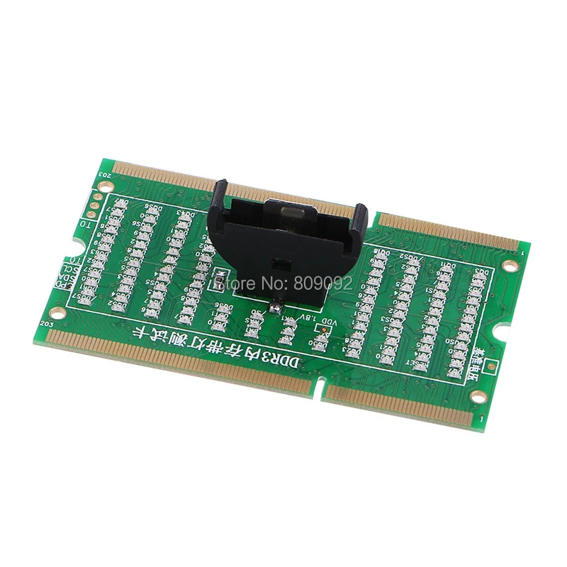 Laptop Motherboard Memory Slot DDR2/DDR3/DDR4 Diagnostic Analyzer Test Card SDRAM SO-DIMM Pin Out Notebook LED RepairTester Card