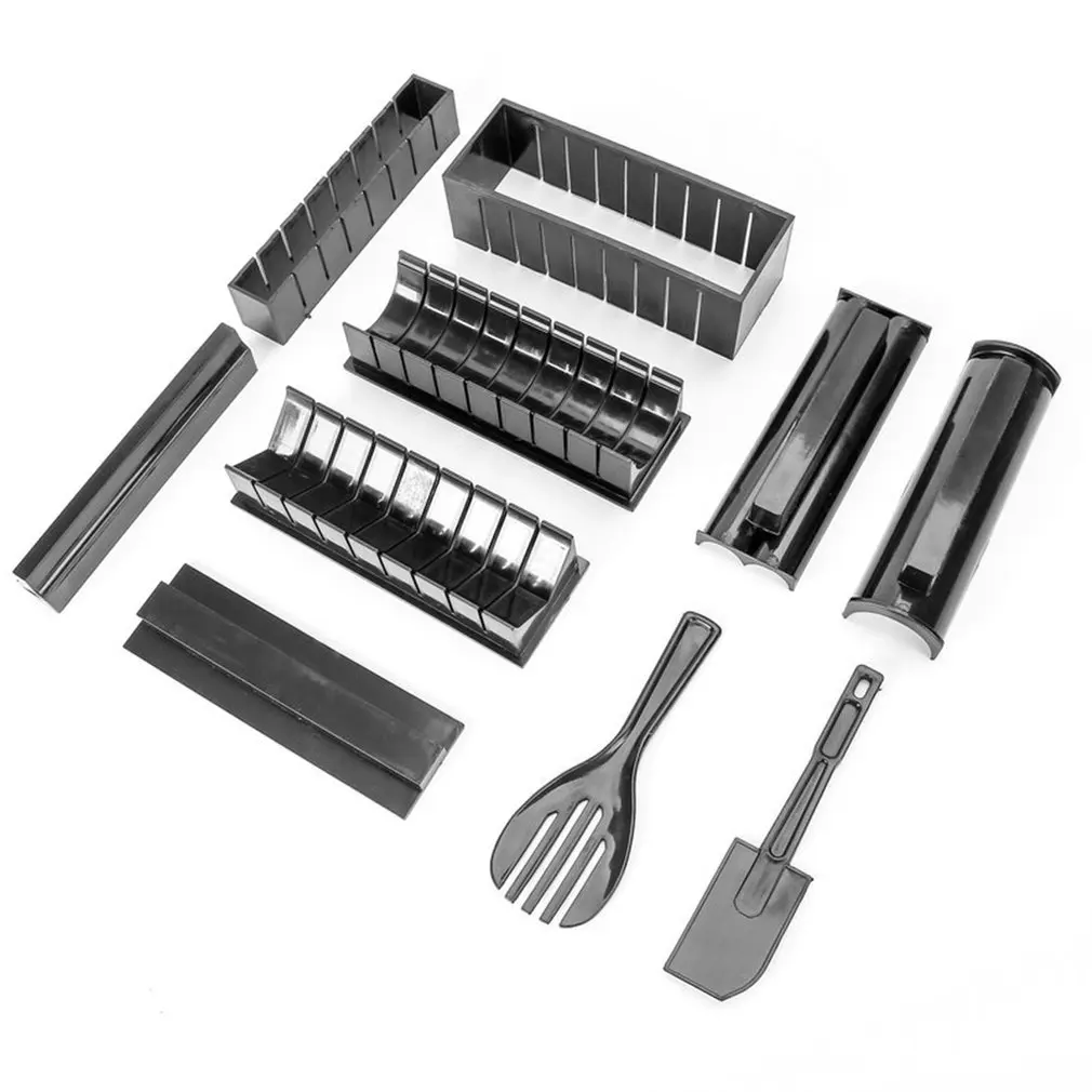 

10Pcs/set Easy To Use DIY Sushi Maker Rice Mold Kitchen Sushi Making Tool Set For Sushi Roll Kitchen Cooking Gadget